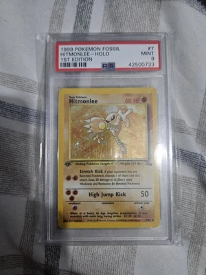 Pokemon PSA 9 1st Edition Holo Hitmonlee Fossil - Image 1 of 2