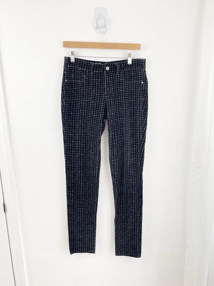 Pantalones para mujer Pilco Letterpress 28 negro púrpura pana hasta el tobillo 28’s Foto 1 de 4