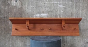Aksel Kjersgaard Teak Wandgarderobe 60er Vintage Danish Mid-Century Coat Rack - Bild 1 von 5