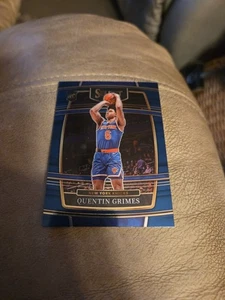2021-22 Panini Select Basketball Quentin Grimes-#24 Concourse Blue RC. NYK - Picture 1 of 2
