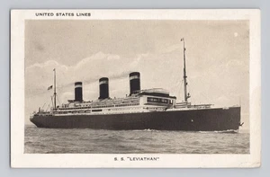 United States Lines SS Leviathan Oceanliner Postkarte  - Bild 1 von 2
