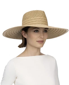 Eric Javits Womens Sea La Vie Sun Hat Peanut - NWT $295 Authentic - Picture 1 of 2