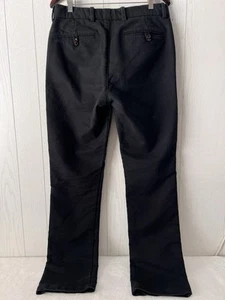 Gustin #123 Black Moleskin Chino Pants 33x33 Straight 11oz Japanese Cotton USA - Picture 1 of 11