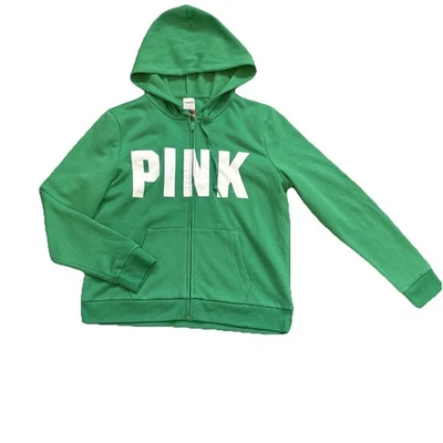 Victoria Secret ROSA Mujer Cremallera Completa Sudadera con Capucha Manga Larga Talla XL NUEVO con ETIQUETAS Verde Foto 1 de 4