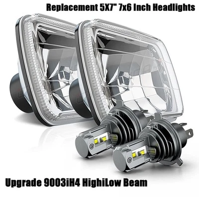 Faro LED 7x6" 5x7" haz alto/bajo para Freightliner MT35/45/55 FL50/60/70/80/112 Foto 1 de 4