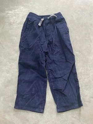 Toddler Boys HANNA ANDERSSON Navy Blue Pull-On Corduroy Pants Size 100 4 EUC - Image 1 of 3