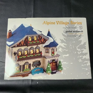 DEPT 56 ALPINE Village GASTHOF MITTENWALD Neu Ungeöffnet Neu in OVP Selten Retired - Bild 1 von 5