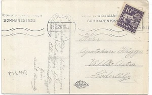 SCHWEDEN 1928 10 Erz LILA AUF HJALMAREBADEN POSTKARTE MEINE REF 2391 - Bild 1 von 2