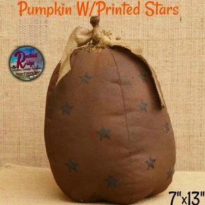 Fall Pumpkin Brown with Stars 17&quot;H - Picture 1 of 1