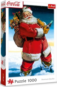 NEW Trefl Jigsaw Puzzle 1000 Pieces Premium Coca-Cola Santa Claus in the Snow - Picture 1 of 2