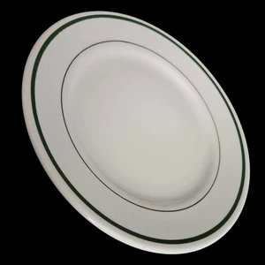 Set 4 piatti da ristorante Buffalo China Green Band 9" - resistenti USA - Foto 1 di 5