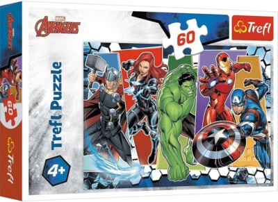 Avengers Jigsaw Puzzle 60 Piece Marvel Iron Man Thor Captain America Super Hero - Image 1 of 3