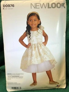 Simplicity NewLook Child DRESS and UNDERSKIRT #D0976 Size U.S. A (1/2 - 4) - Picture 1 of 2
