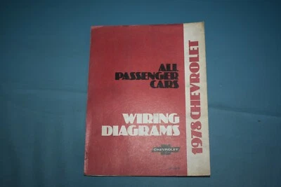 Chevrolet 1978 diagramas de cableado de auto Camaro Corvette Monza El Camino Monte Carlo Foto 1 de 4