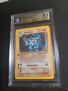 Machamp 8/102 1st Edition Cosmos Holo Base Set CD Promo Bgs 9.5 - Picture 1 of 2