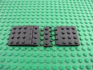 2x Lego schwarze Scharnierplatte 4x4 Fahrzeugdach mit Scharnierplatte 1x4 Piraten #4213 4315 - Bild 1 von 1