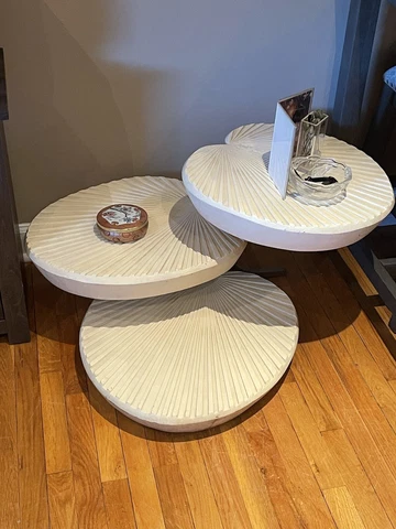 Gabriella Crespi Three Tier Cocktail Table Cover