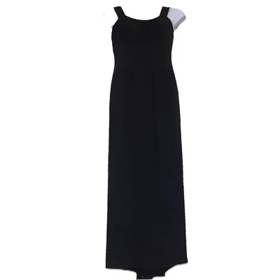 Oscar De La Renta Silk Black Gown Fishtail Back Sz 8 Spring/Summer 2008 - Image 1 of 4