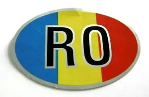 Auto-Aufkleber RO Rumänien Romania Länder Kennzeichen Oldtimer Schild 80er - Bild 1 von 1