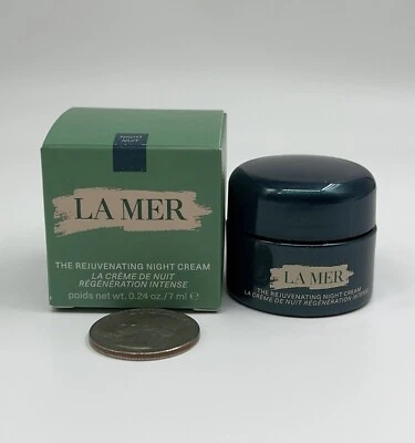2 x La Mer омолаживающий ночной крем 0,24 унц / 7 мл каждый всего 14 мл новый - Изображение 1 из 2