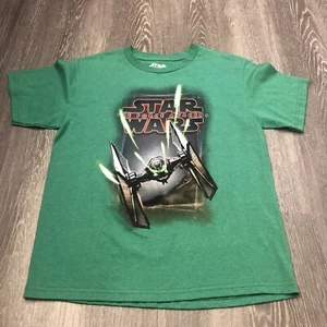 Star Wars Boys T-Shirt Size 2X The Force Awakens Green - Picture 1 of 4