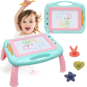 Toddler Girl Toys for 1-2 Year Old,Magnetic Drawing Board,Kids one size, Blue - Picture 1 of 7