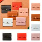 Korean Style Thin Envelope Card Bag Solid Color Snap Button Coin Purse  Women