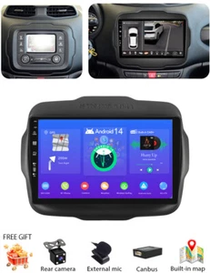 DAB+ Carplay Android 14 HDMI For Jeep Renegade 2015-2020 Car Radio GPS Navi 128G - Bild 1 von 24