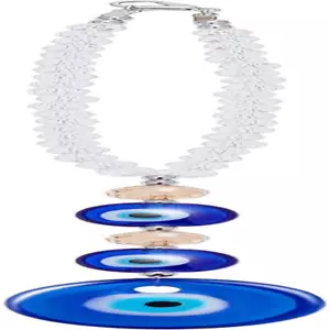 WEBEEDY Evil Eye Car Hanging Ornament,Turkish Blue Evil Eye Beads for Car - Picture 1 of 12