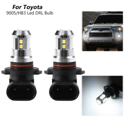 For 2022+ Toyota 4Runner 9005/HB3 LED Daytime Running Light DRL Bulbs 6V 12V - Image 1 of 4