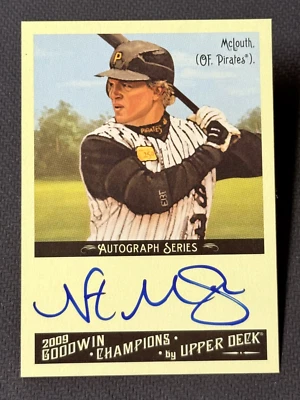 2009 Upper Deck GOODWIN CHAMPIONS AUTO Nate McLouth, item 1 - Image 1 of 2