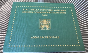 VATICAN 2 EURO 2010 COMMEMORATIVE COIN UNCIRCULATED IN BLISTER - Picture 1 of 3