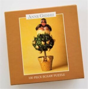 1997 ANNE GEDDES JIGSAW PUZZLE Partridge in a Pear Tree Baby 100 pc 9" x 7"