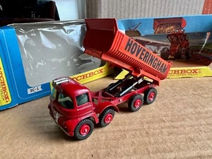 1969 Matchbox King Size K-1 K1 Foden Hoveringham 8 Wheel Tipper Near Mint w/ Box - Picture 1 of 6