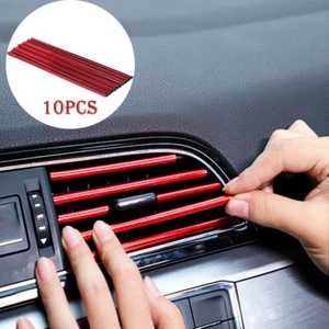 Tira de molduras para decoración de aire acondicionado automático 10 piezas accesorios para automóvil - Imagen 1 de 12