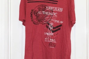 Grafik T Shirt Jeans by I Buffalo Vintage dunkelrot Large T Shirt - Bild 1 von 3
