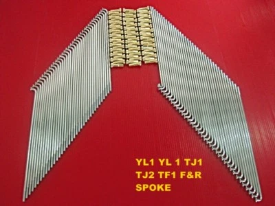 Fit YAMAHA YL1 YL 1 YJ1 YJ2 YF1 F&R SPOKE SET 72 Pcs NIPPLE GOLD JAPAN [mi1037] Foto 1 de 4