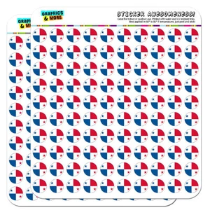 Panama National Country Flag 0.5" Scrapbooking Crafting Stickers - Picture 1 of 1