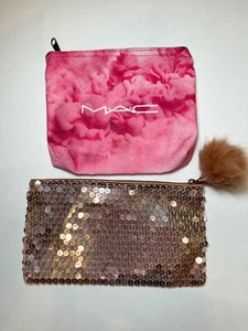 MAC Cosmetics Makeup Cosmetic Bag Lot of 2 NEW - Picture 1 of 7