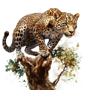 Autoaufkleber 18x18 cm | Leopard | Wetterfest | Hochwertige Folie - Bild 1 von 1