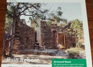 DWELL MAGAZINE ARTICLE RUIN REBORN SOUTHWESTERN FRANCE STRUCTURAL REUSE OLD MILL - Picture 1 of 5