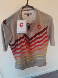 Castelli Womens Squadra Print Short Sleeve Summer Cycling Jersey Medium - Picture 1 of 2