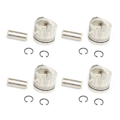Pistons Set For Mitsubishi Fuso Canter 4D34 4D34T Diesel 3.9L W/ Pins Snap Rings - Image 1 of 2