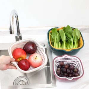 Household Kitchen Multifunctional Plastic Drain Basket - Picture 1 of 6