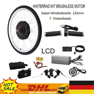 26 Zoll Elektrofahrrad Hinterrad Umbausatz E-Bike Conversion LCD Set 36V 800W - Bild 1 von 14