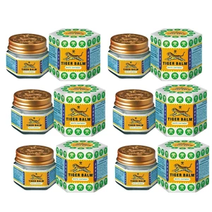6 X White Tiger Balm Ointment Massage Relief Pain Aches Headache Stuffy Nose - Picture 1 of 10