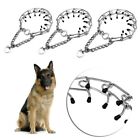 WQ Dog Training Choke Chain Collar Adjustable Prong Pinch With Safty Rubber Caps
