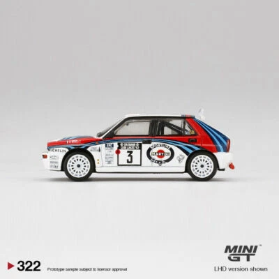 MINI GT 1:64 Model Car Lancia Delta HF Integrale Evoluzione 1992 Rally Alloy-LHD - Image 1 of 3