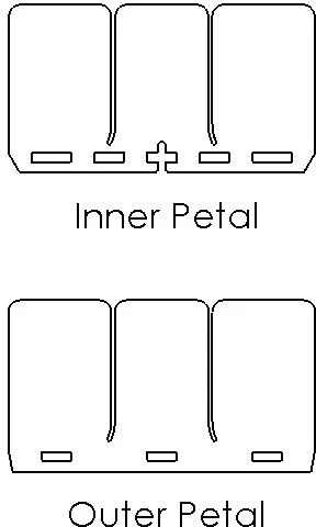 MOTO TASSINARI 2006 Polaris 600 Switchback HO 144" VFORCE 3 REPLACEMENT PETALS # - Image 1 of 1