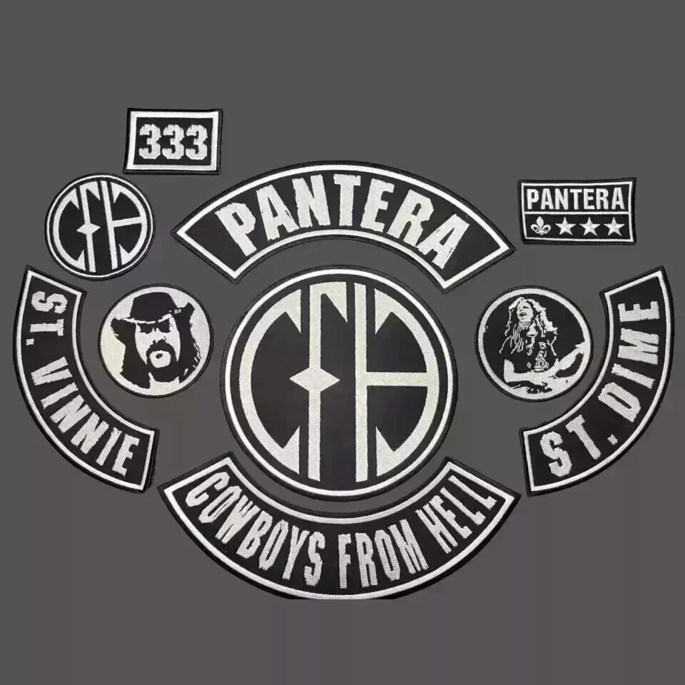 EMBROIDERED PANTERA CFH FULL PATCH SET 10pcs - Image 1 of 3